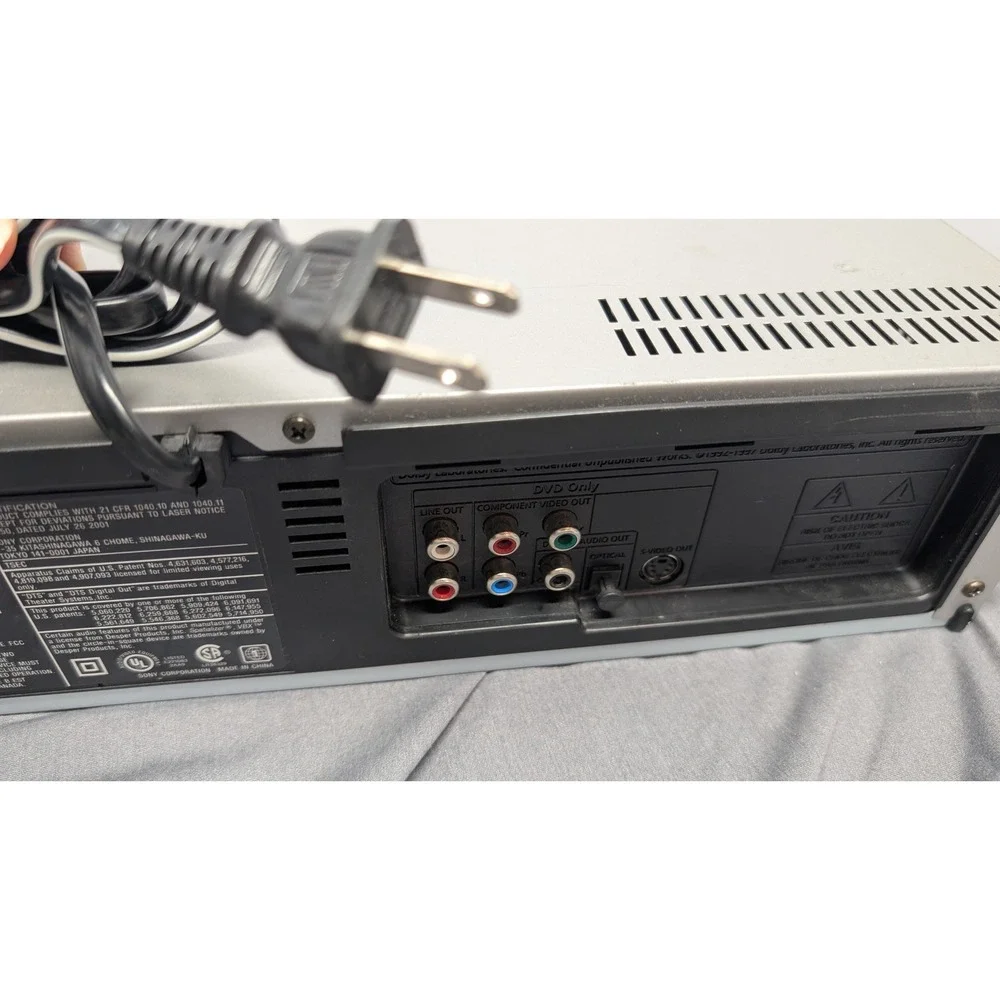 Sony DVD/VCR Combo SLV-D300P Progressive Scan Hi-Fi Stereo Player-Tested Works